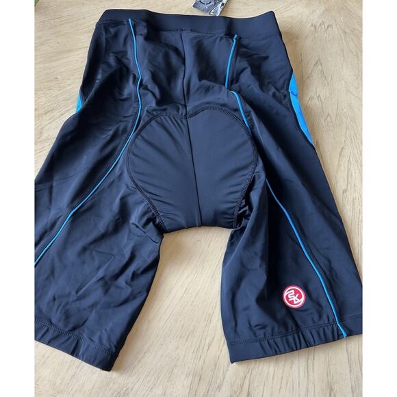 Women’s Padded Cycling Shorts XL Bicycle Riding Racing Black Blue Souke Sport - Picture 9 of 9